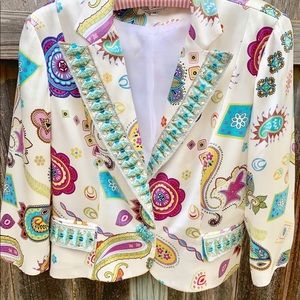 Alberto Makali Paisley Jacket Blazer